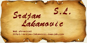 Srđan Lakanović vizit kartica